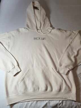 Taylor Swift Eras Tour Cream Oversized Hoodie In XL Has Some Pilling